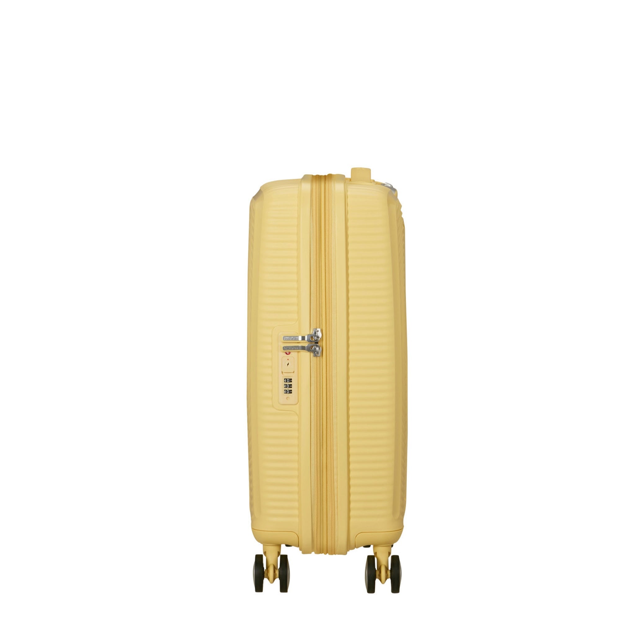 American Tourister Sarı Soundbox - 55 cm Kabin Boy Sert Valiz