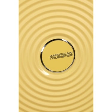  American Tourister Sarı Soundbox - 55 cm Kabin Boy Sert Valiz