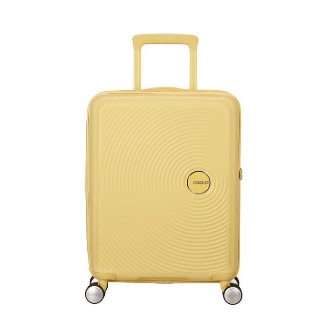  American Tourister Sarı Soundbox - 55 cm Kabin Boy Sert Valiz