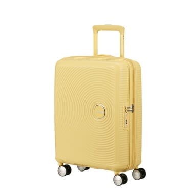  American Tourister Sarı Soundbox - 55 cm Kabin Boy Sert Valiz