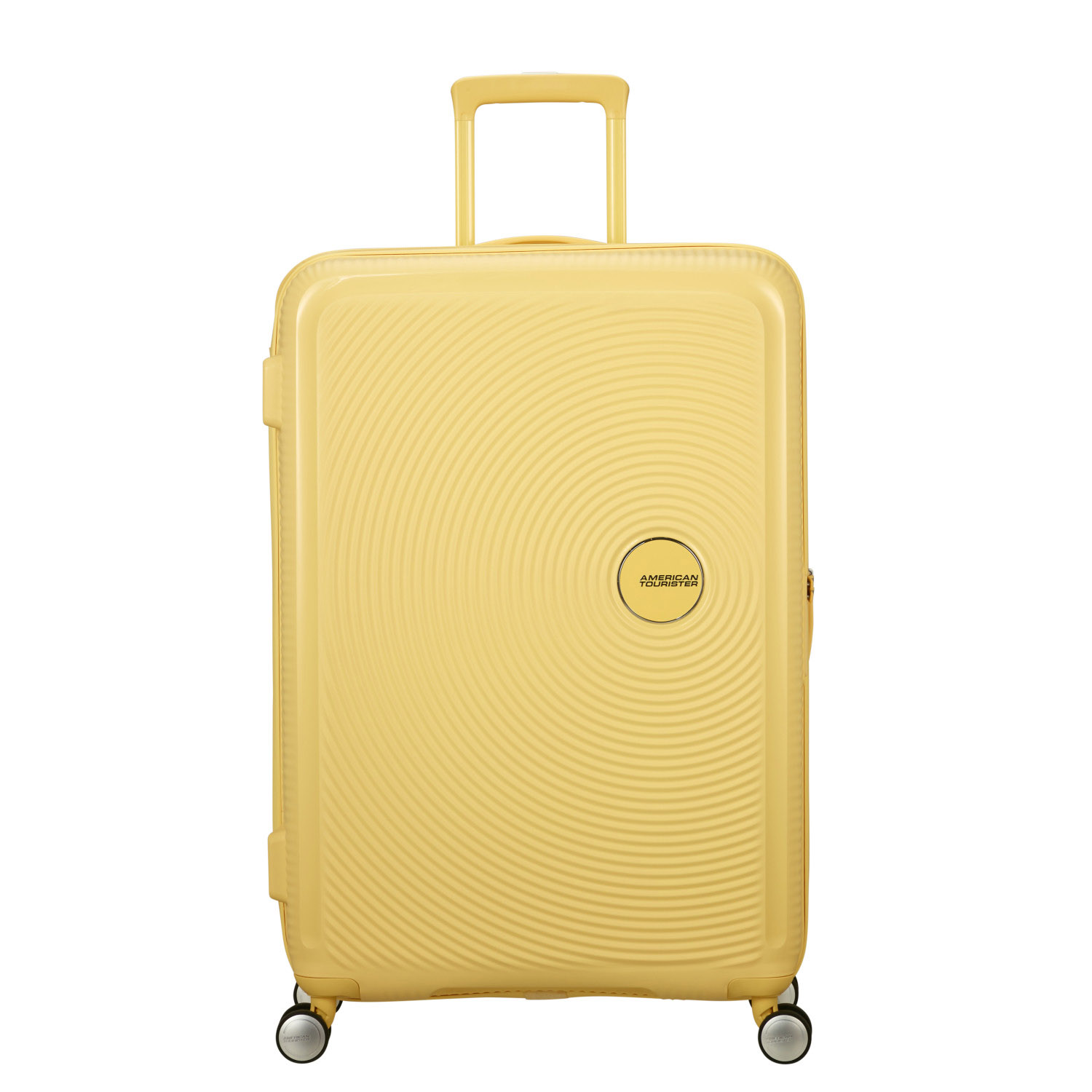  American Tourister Sarı Soundbox - 77 cm Büyük Sert Valiz