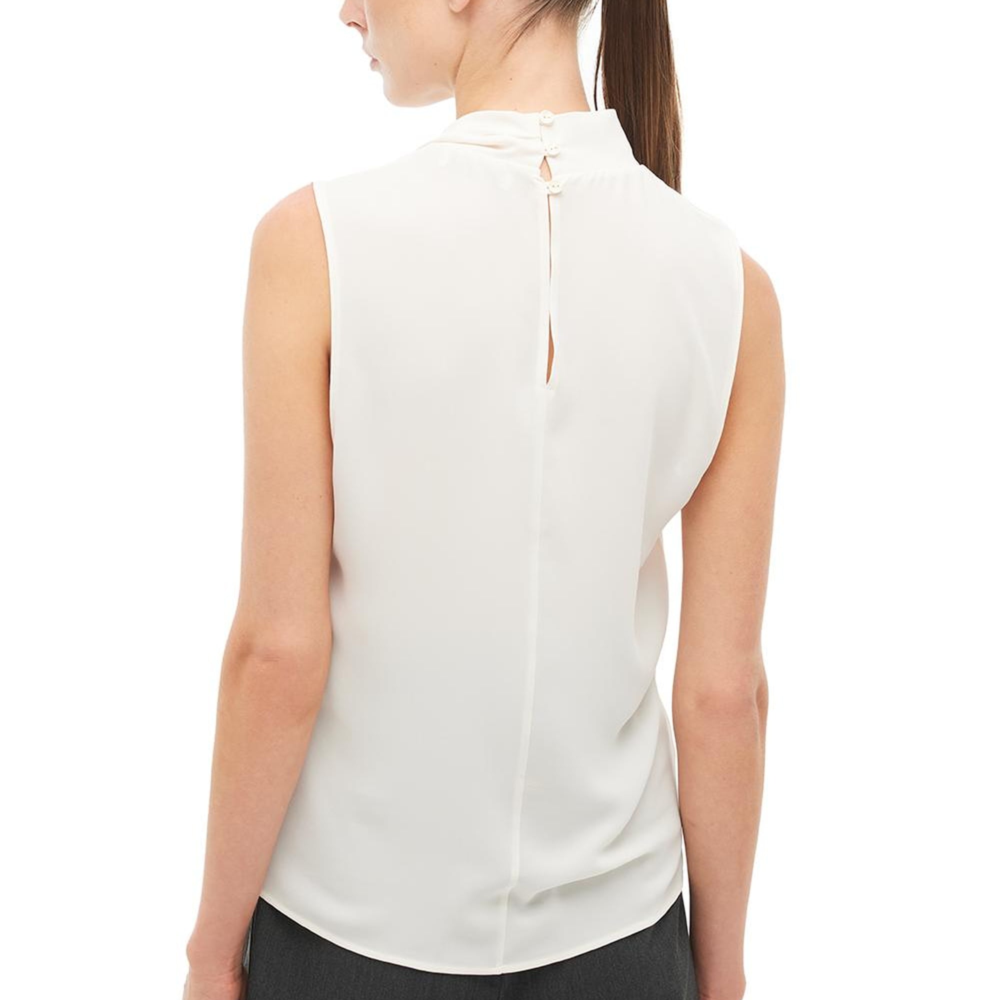 Ekru Degaje Yaka Bluz