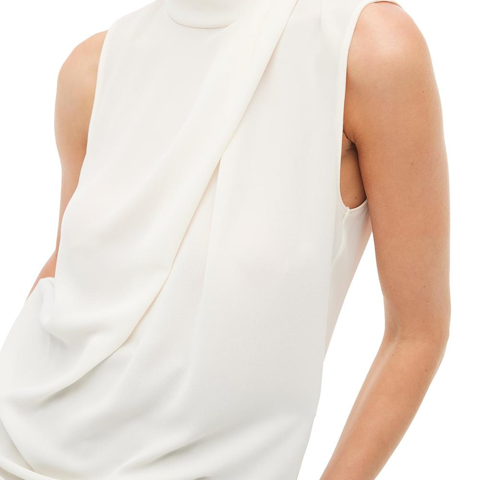 Ekru Degaje Yaka Bluz