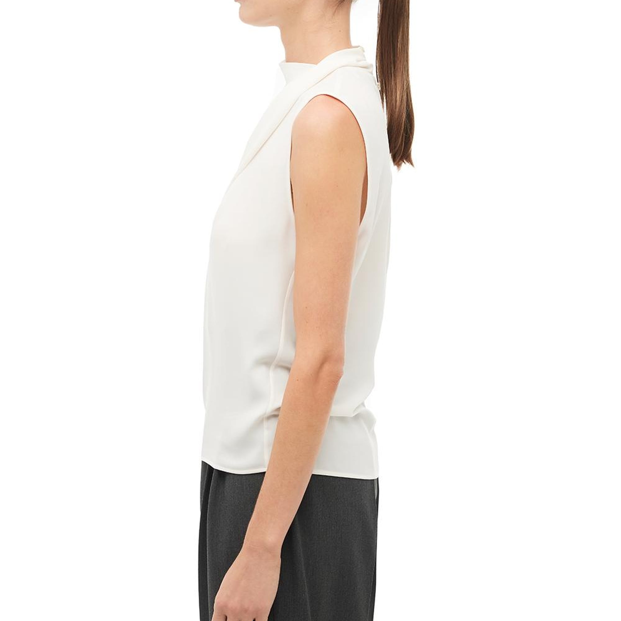 Ekru Degaje Yaka Bluz