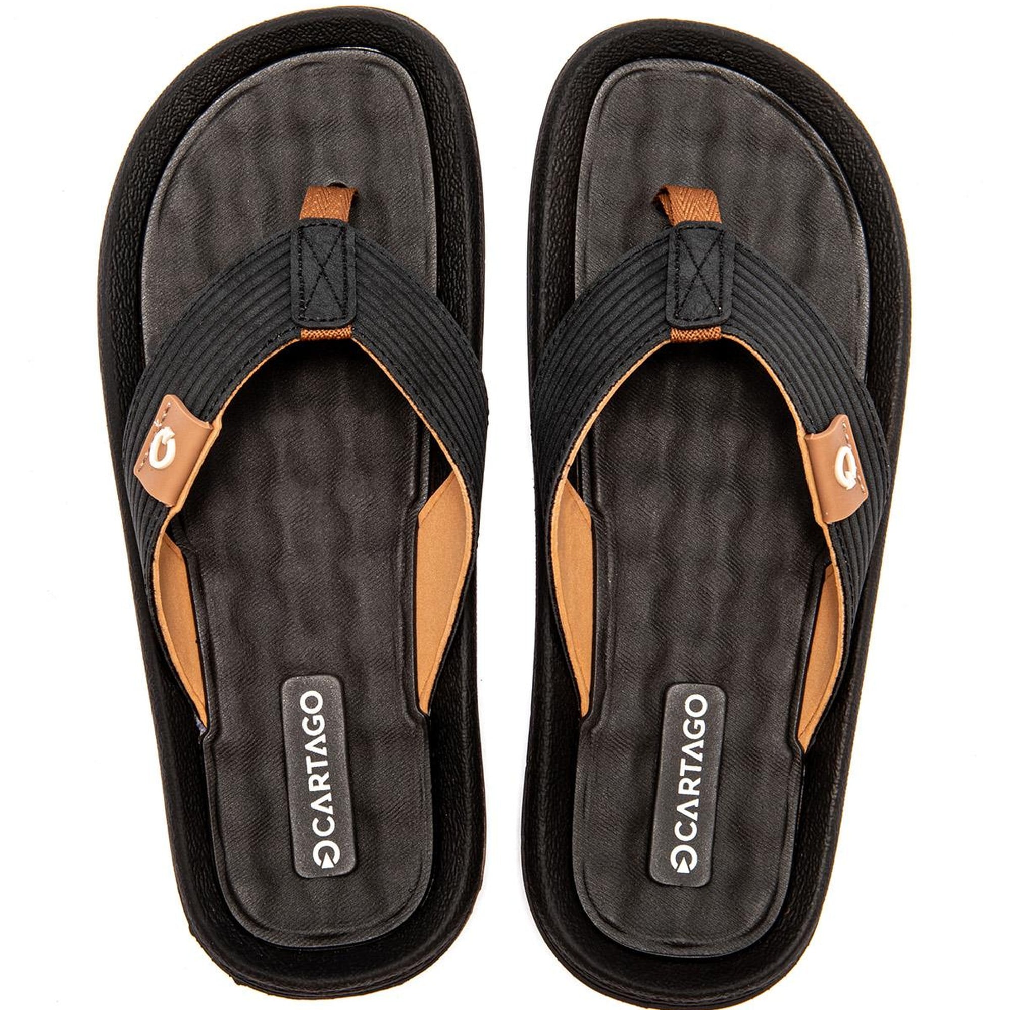 Dunas Erkek Parmak Arası Terlik Siyah-Kahverengi 39/46