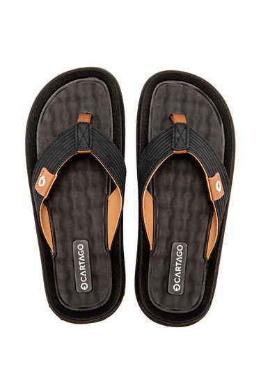  Dunas Erkek Parmak Arası Terlik Siyah-Kahverengi 39/46