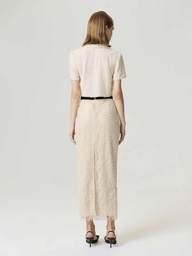  İnci İşlemeli Maxi Etek