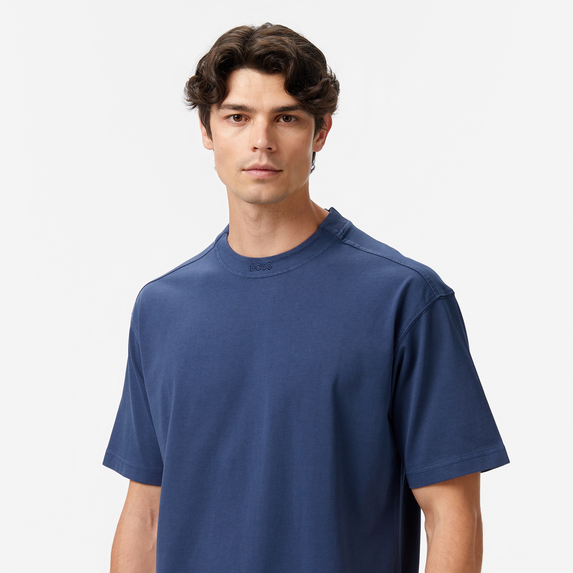 Boss Erkek Mavi T-Shirt