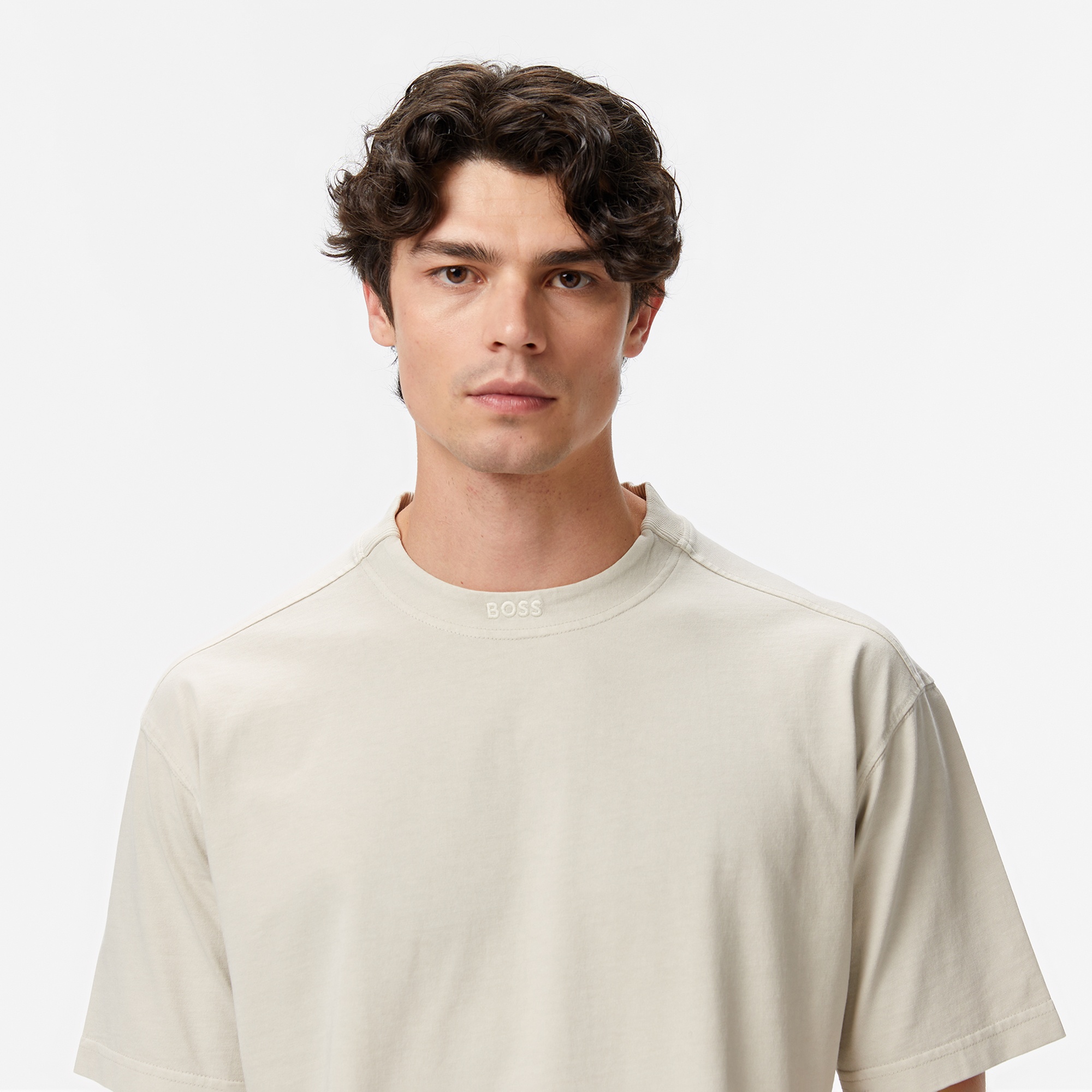 Boss Erkek Bej T-Shirt