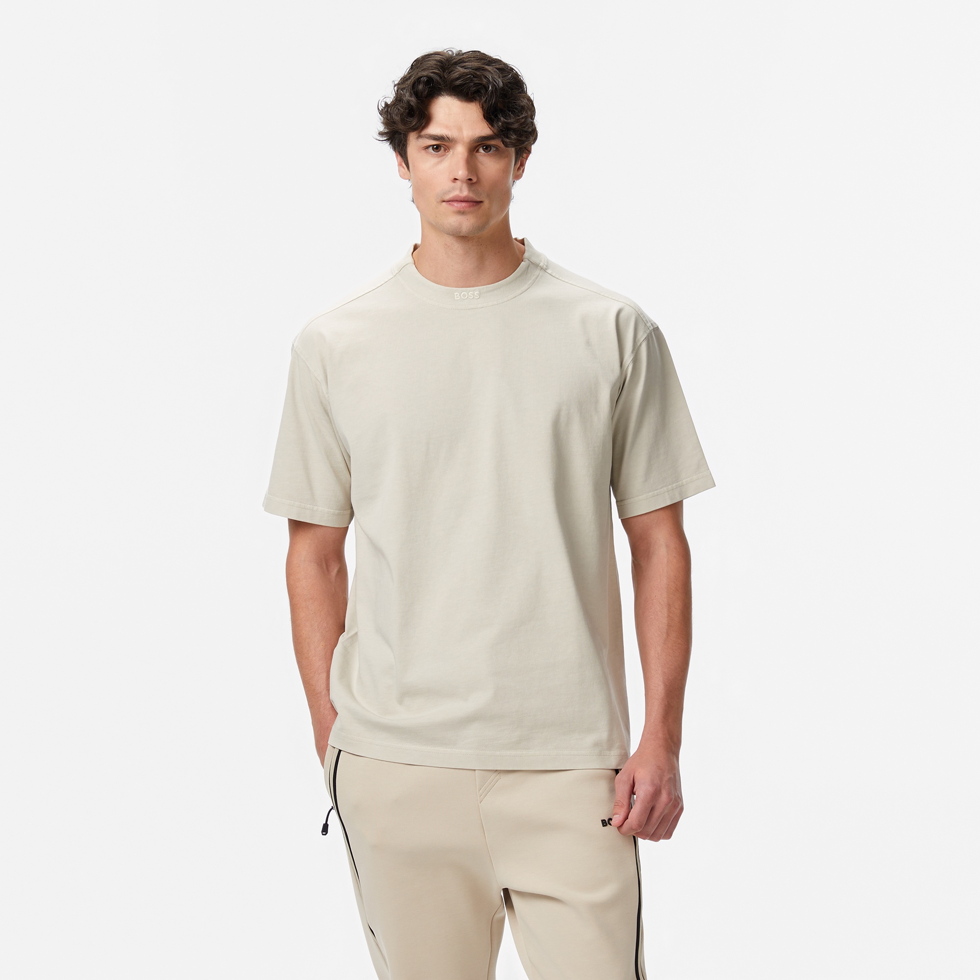 Boss Erkek Bej T-Shirt