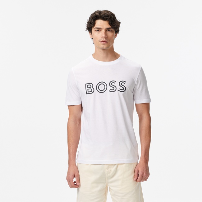  Boss Erkek Beyaz T-Shirt