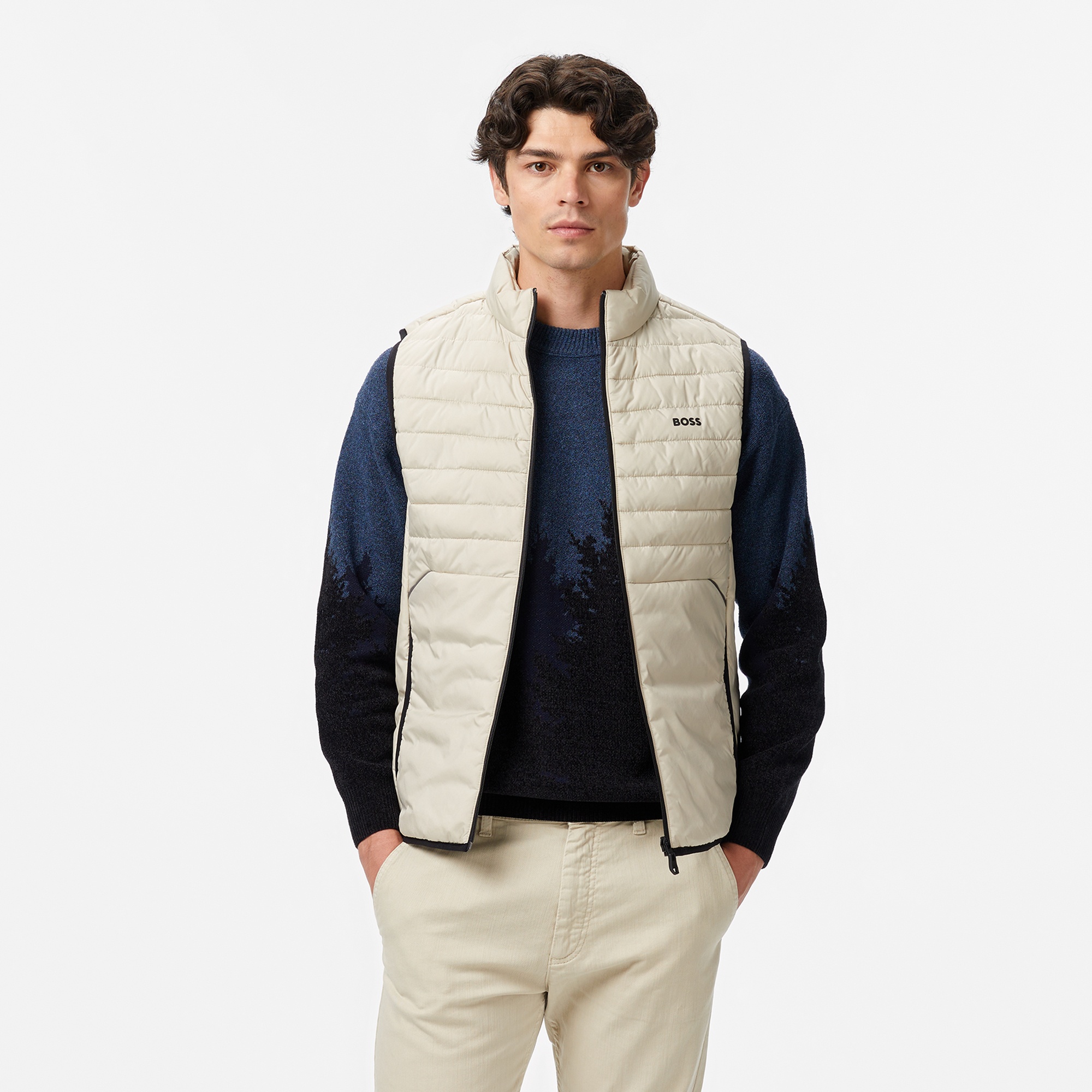 Boss Erkek Bej Yelek