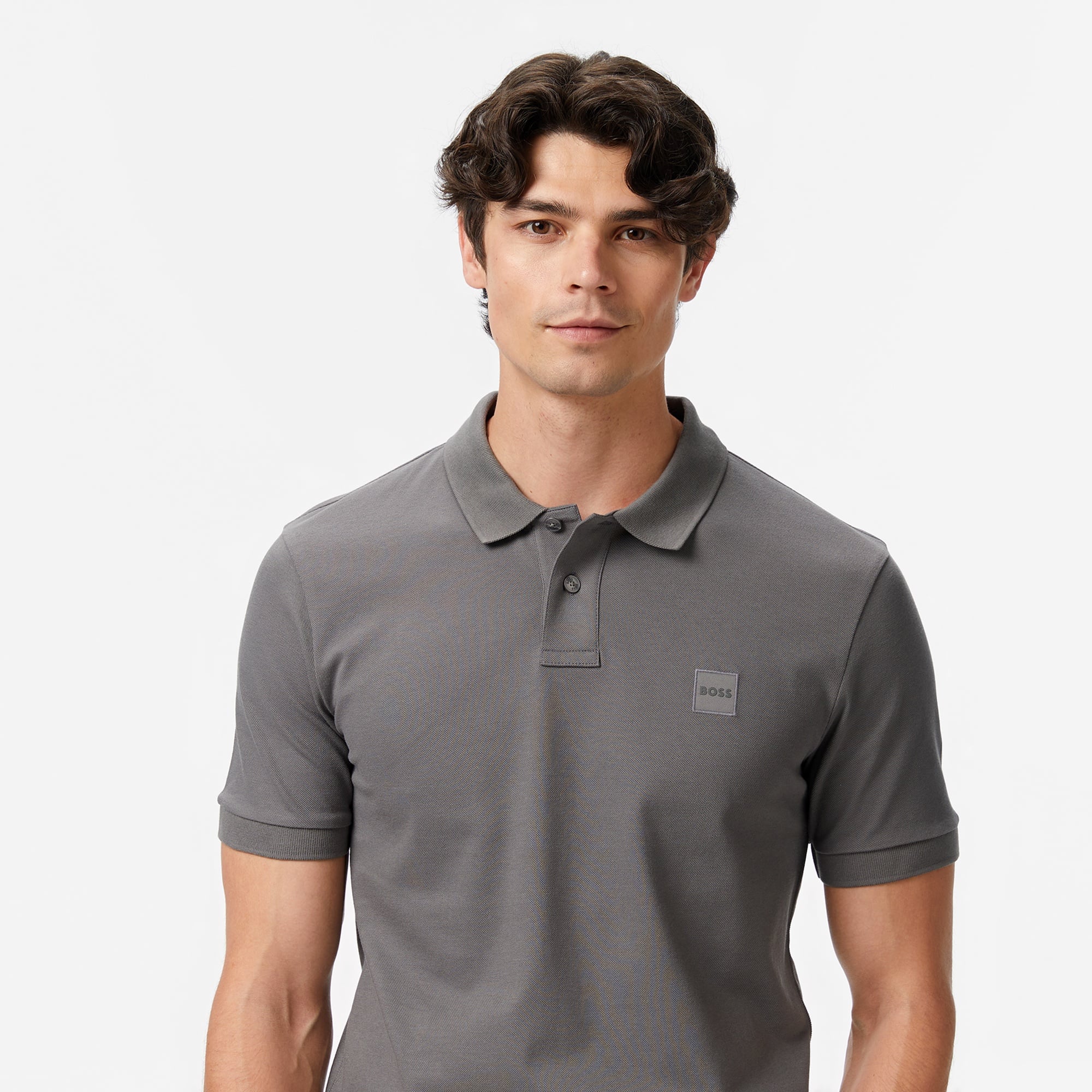 Boss Passenger Erkek Gri Polo