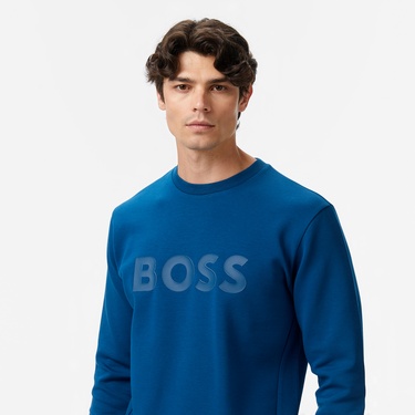  Boss Erkek Mavi Sweatshirt