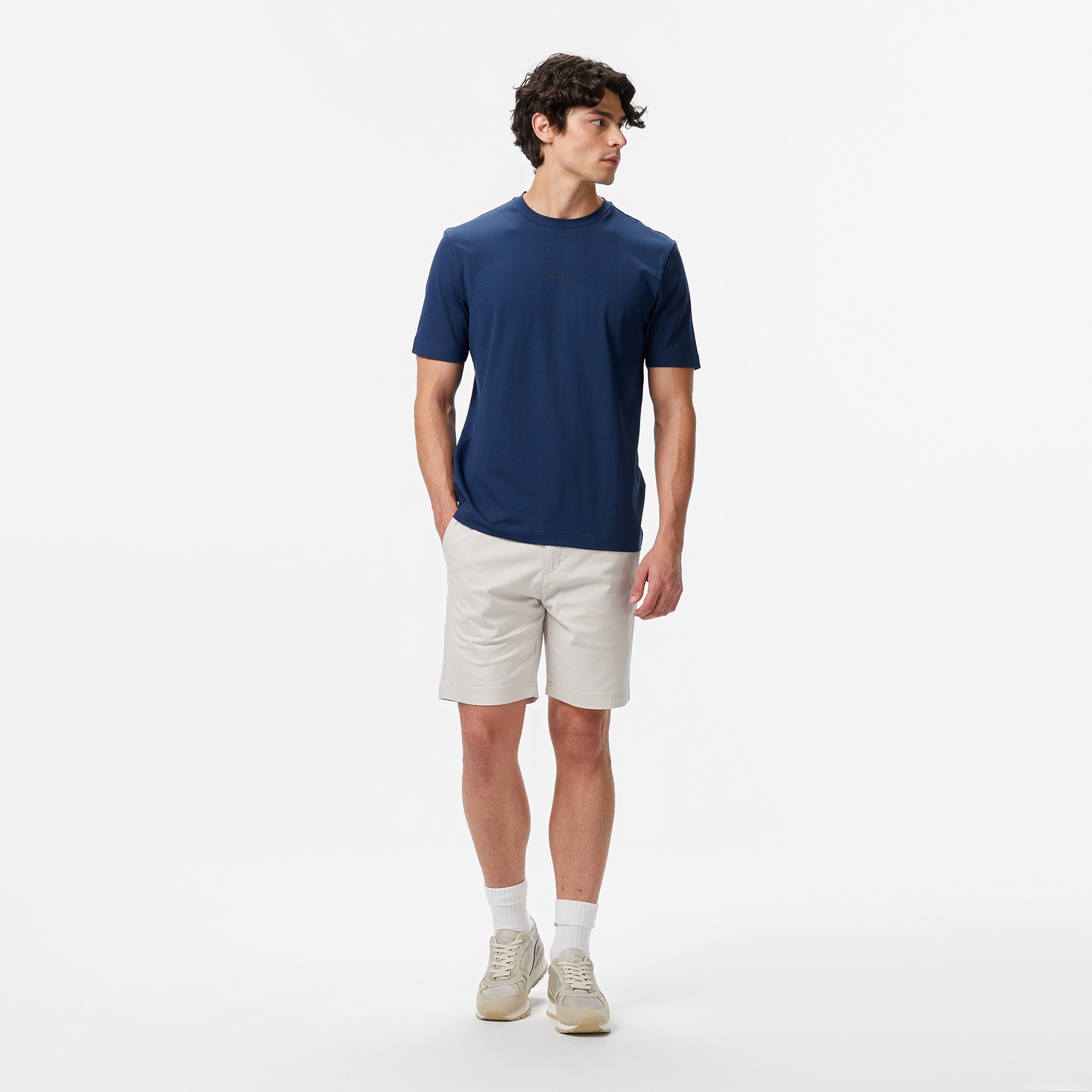 Boss Erkek Mavi T-Shirt