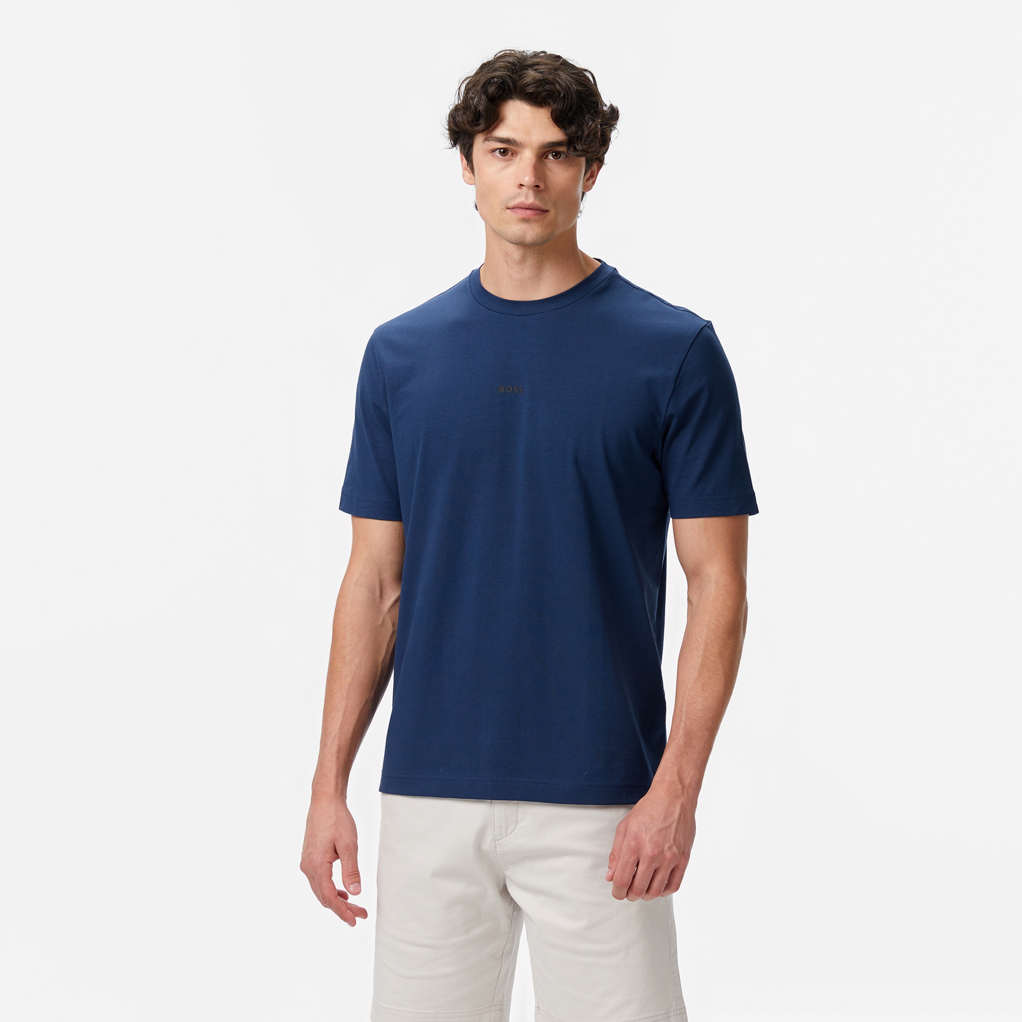 Boss Erkek Mavi T-Shirt