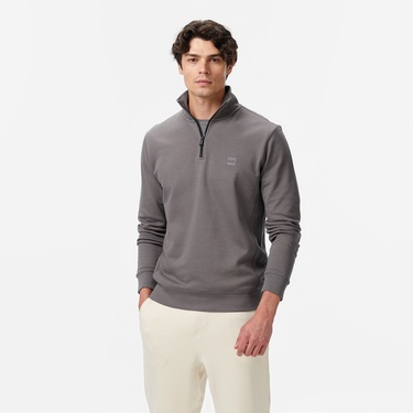  Boss Zetrust Erkek Gri Sweatshirt