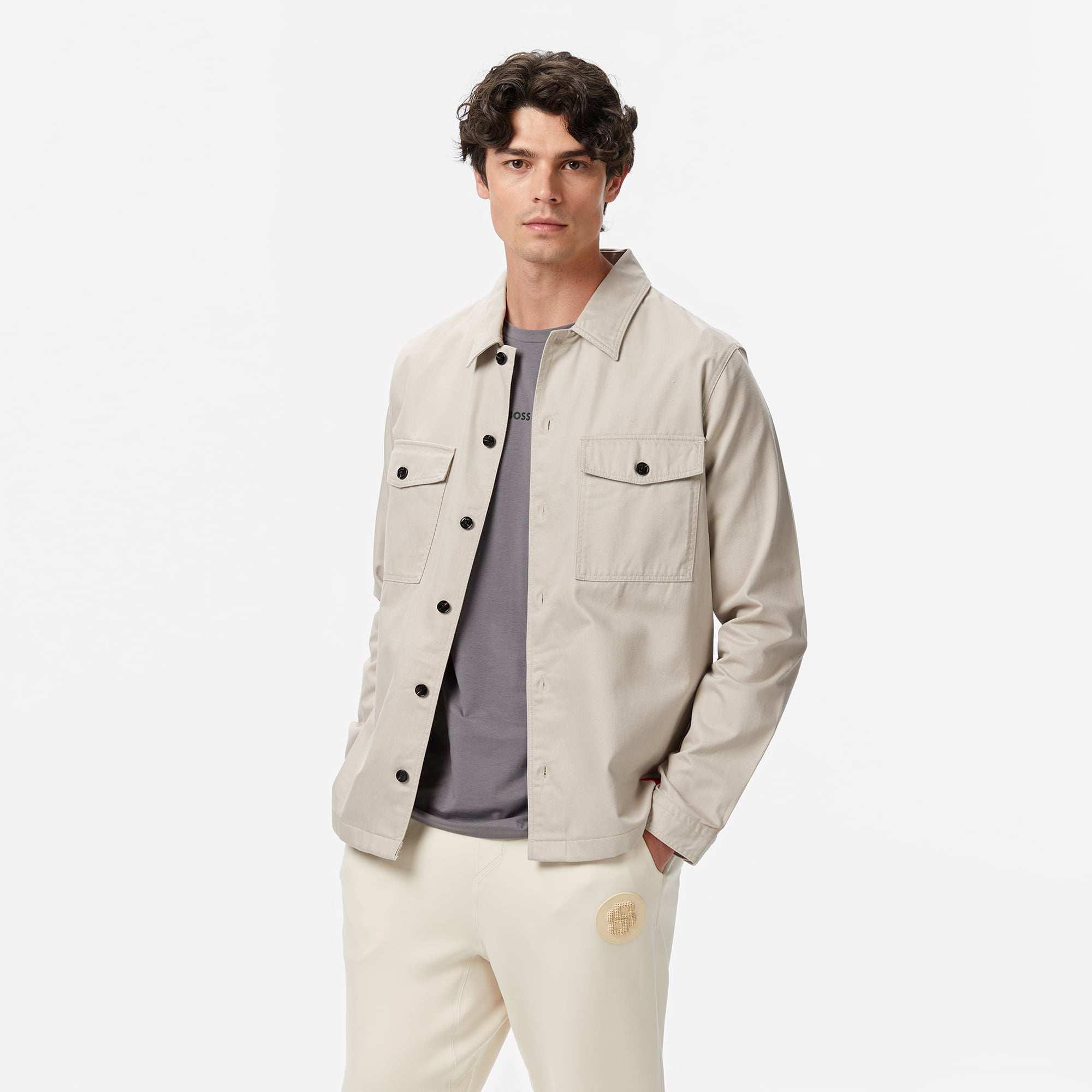  Hugo Erkek Gri Gömlek