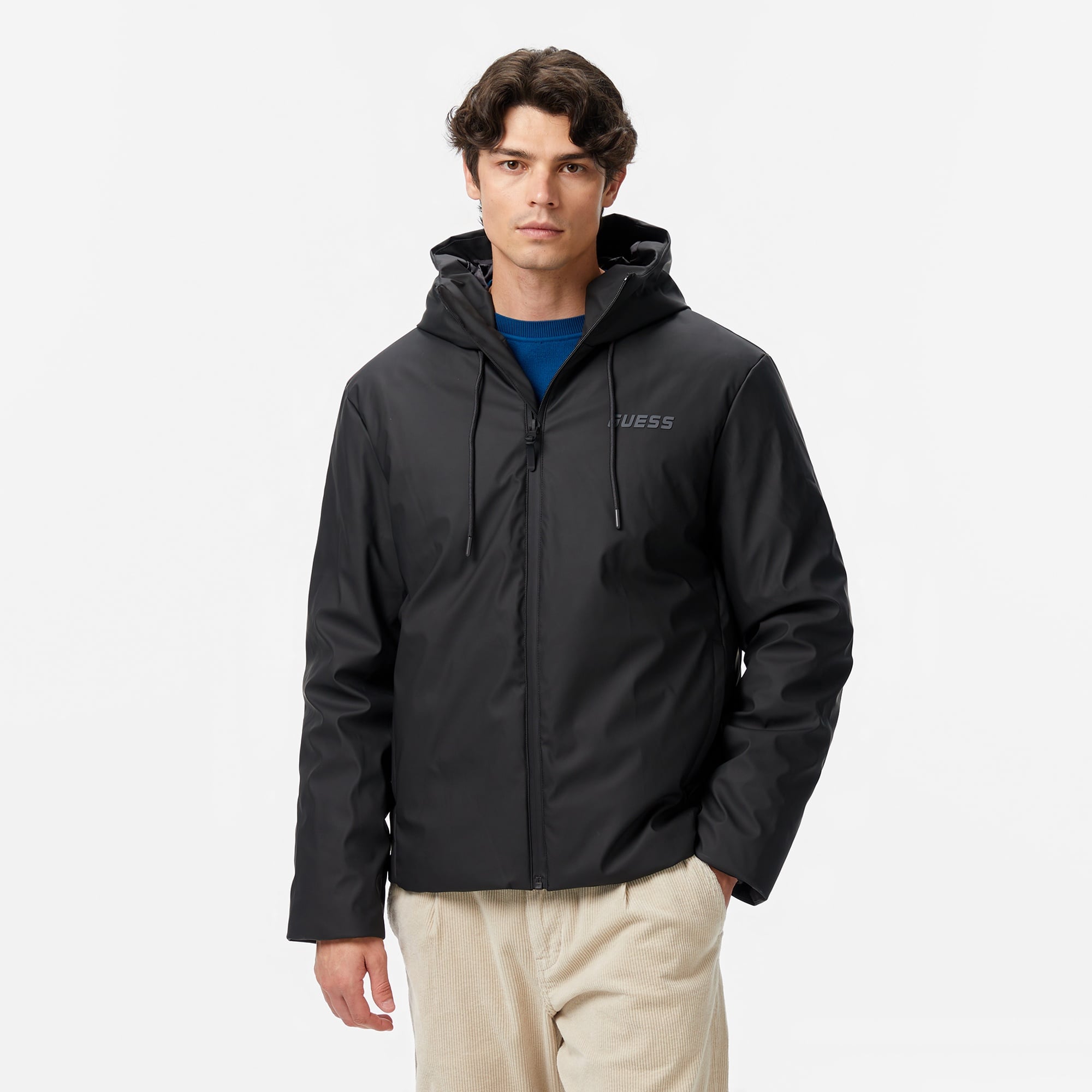 Guess Erkek Siyah Mont