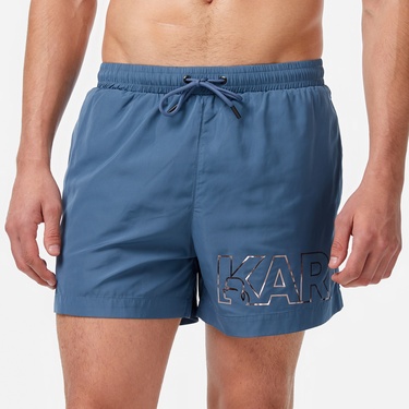  Karl Lagerfeld Erkek Mavi Mayo Şort