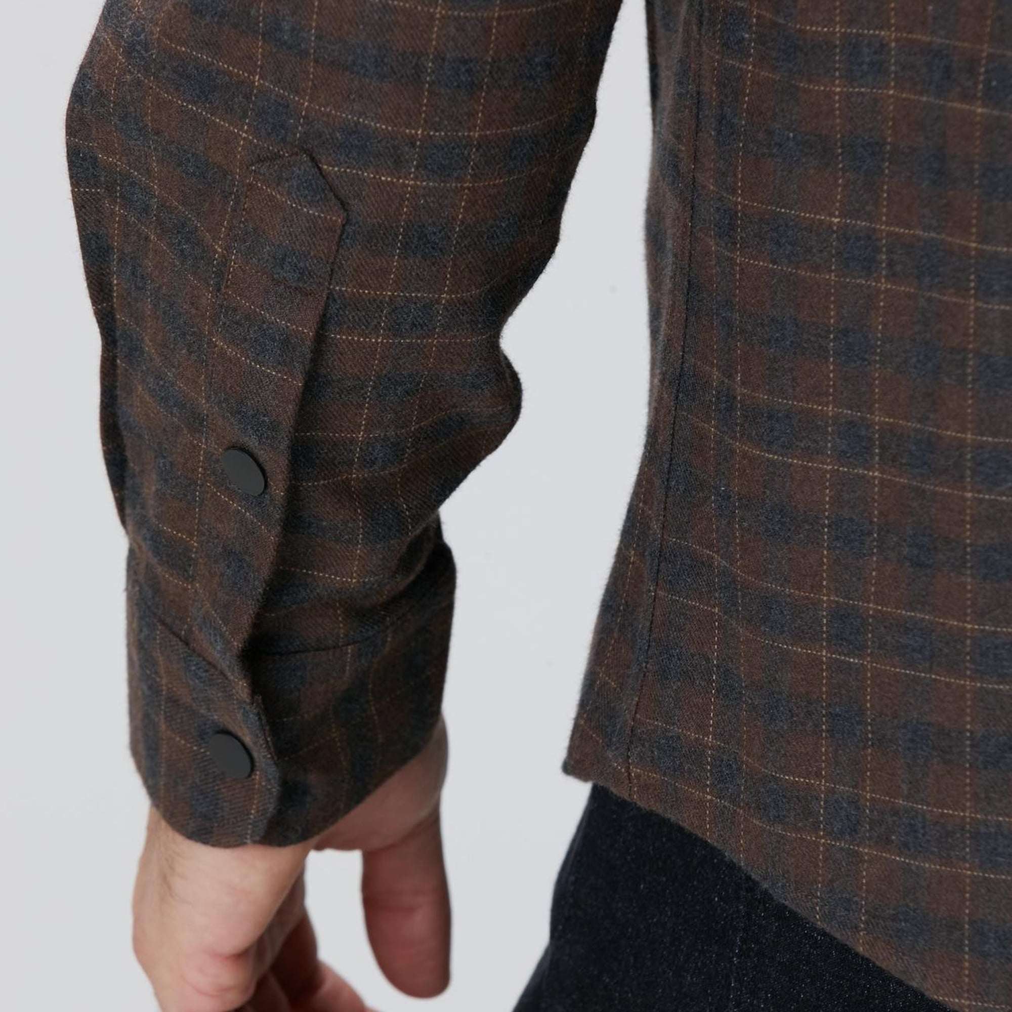 Network Erkek Kahverengi Ekose Desenli Gömlek