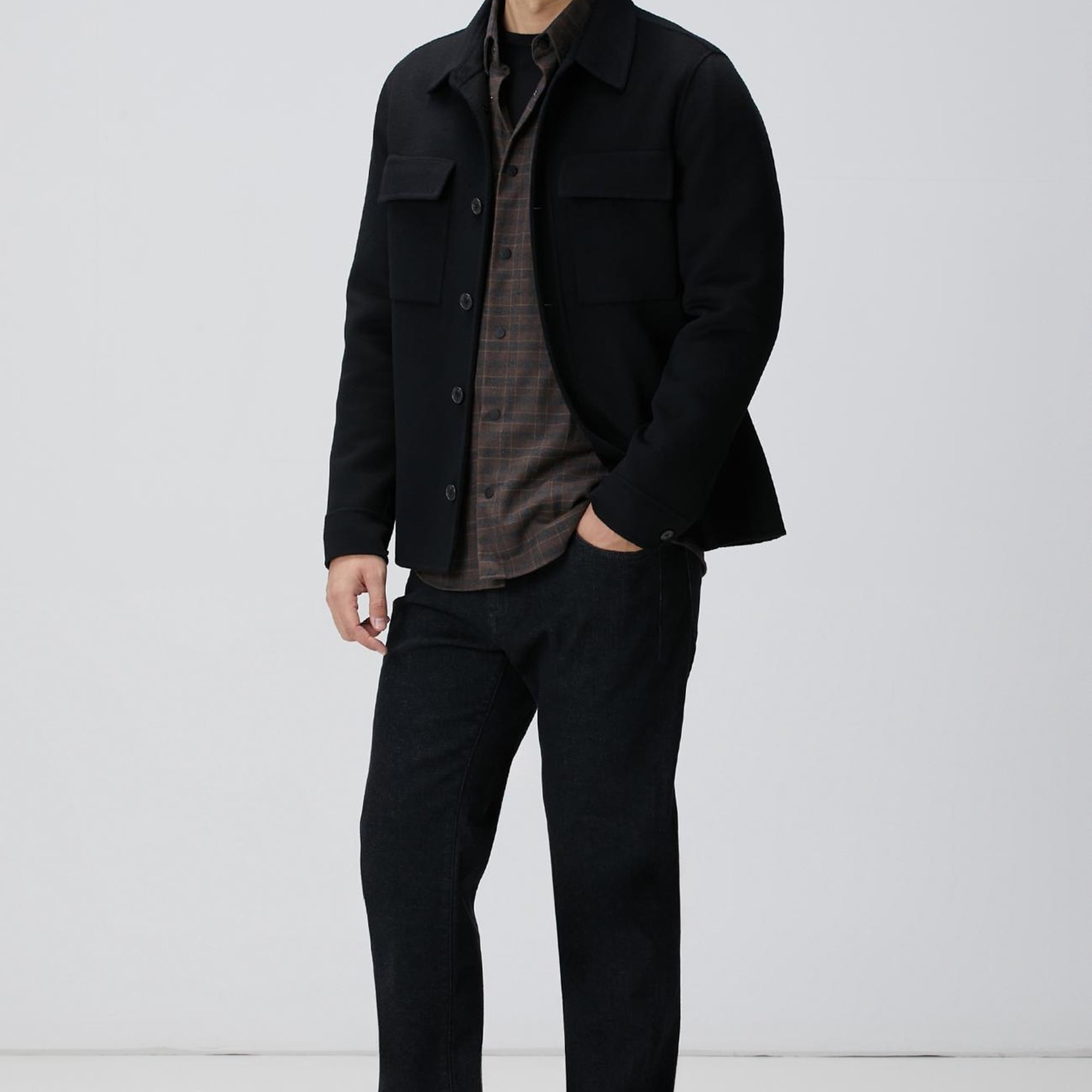 Network Erkek Kahverengi Ekose Desenli Gömlek