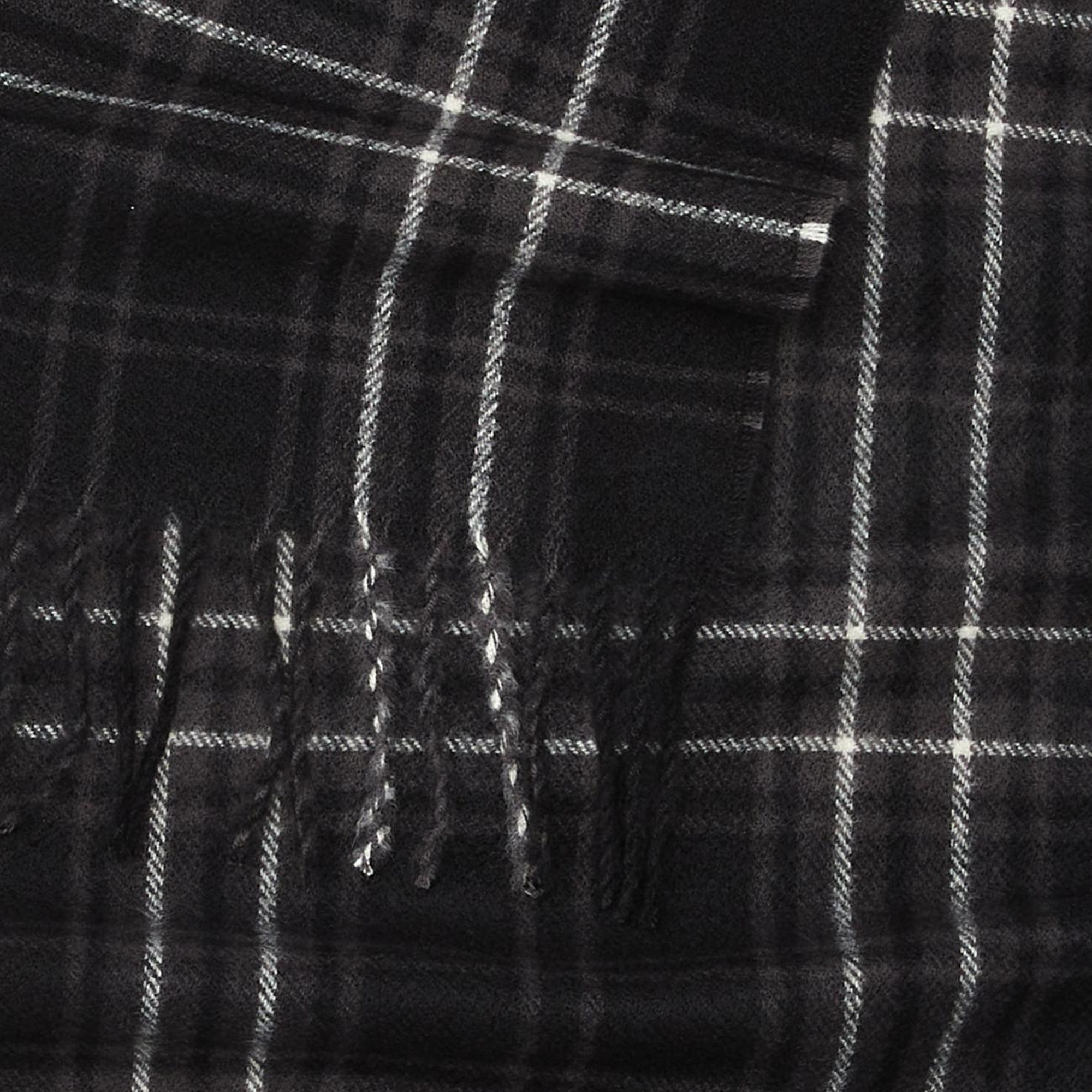 George Hogg Erkek Siyah Recycled Polyester Atkı