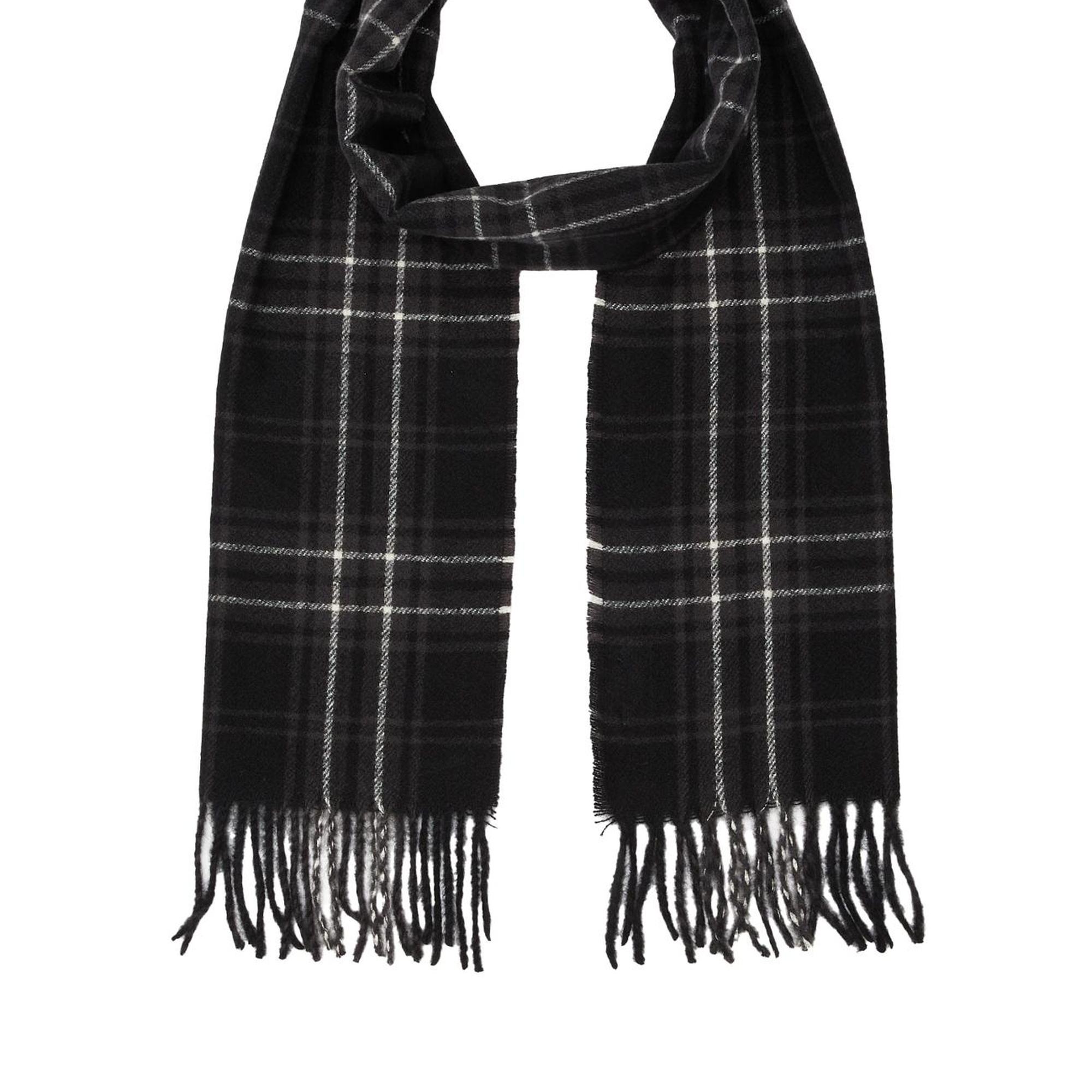 George Hogg Erkek Siyah Recycled Polyester Atkı