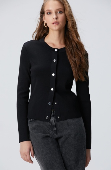  Network Kadın Siyah Hırka