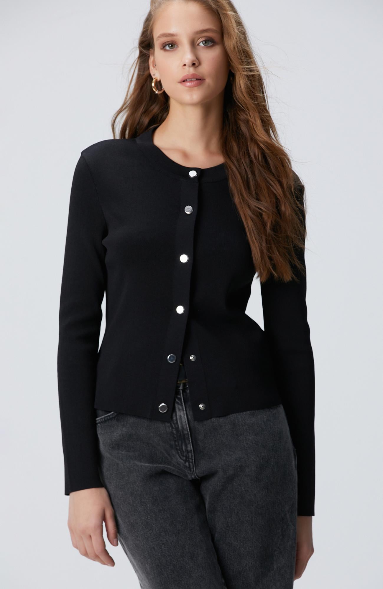  Network Kadın Siyah Hırka