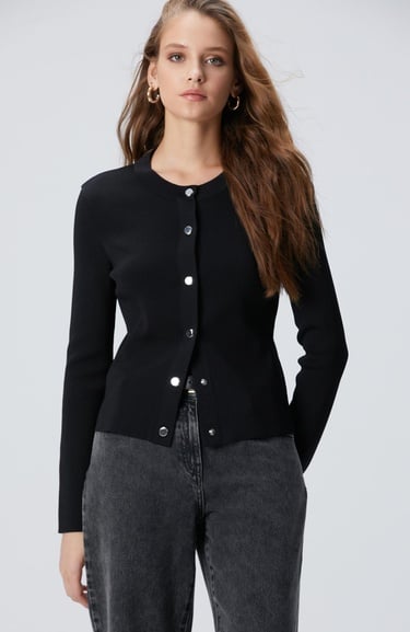  Network Kadın Siyah Hırka