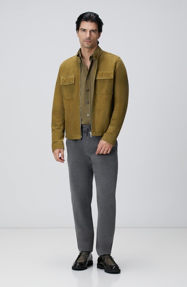  Network Erkek Haki Flanel Gömlek