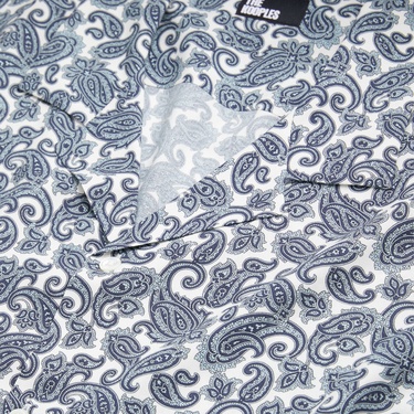  ERKEK MAVİ DESENLİ GÖMLEK