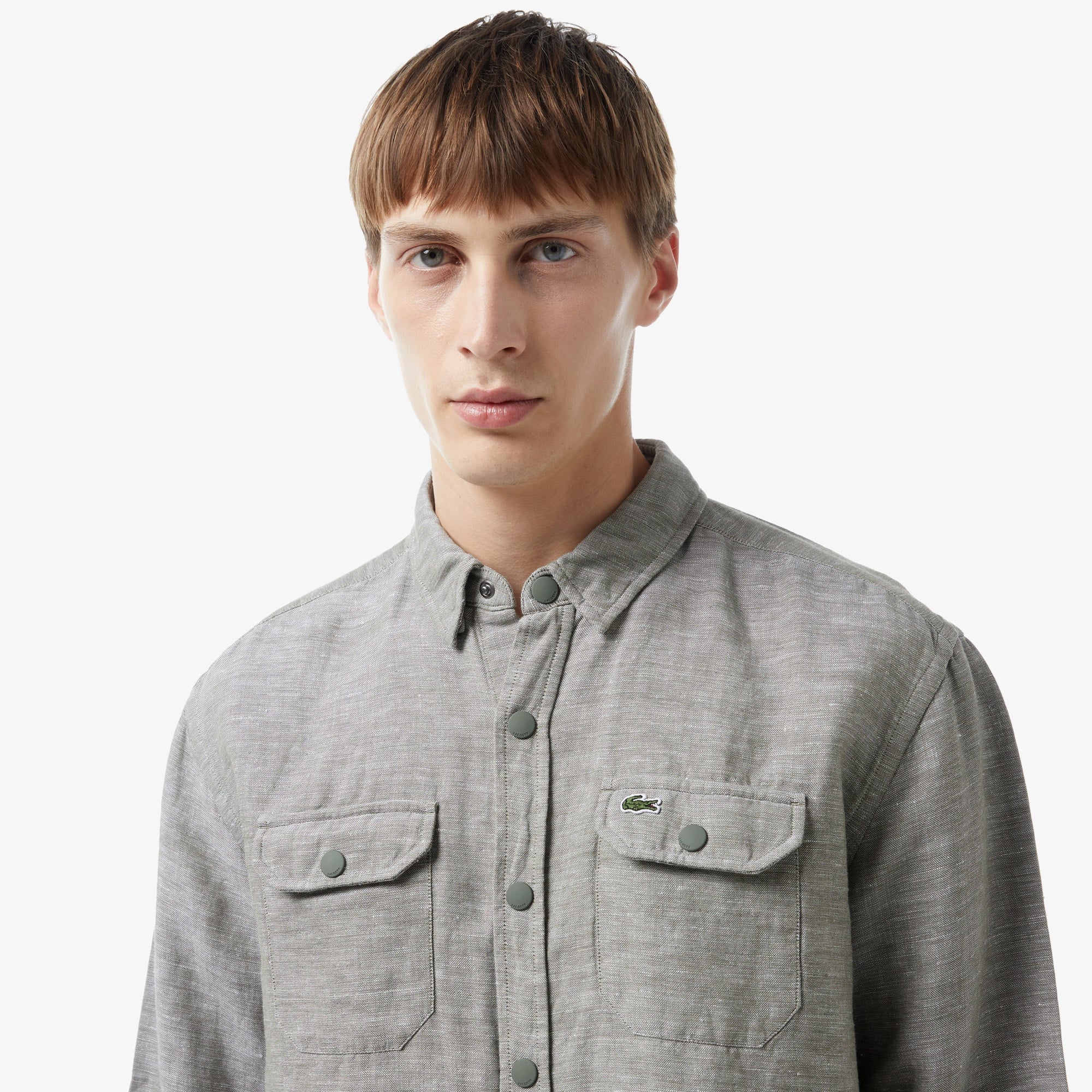 Lacoste Erkek Relaxed Fit Yeşil Gömlek