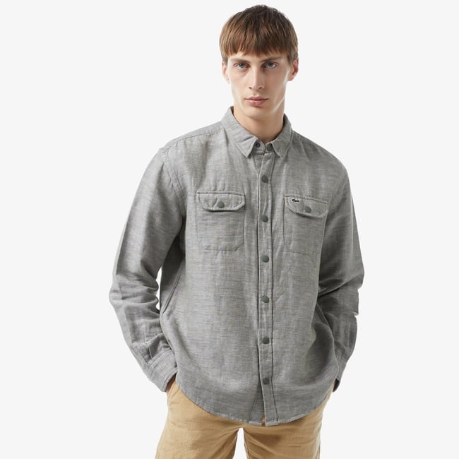  Lacoste Erkek Relaxed Fit Yeşil Gömlek