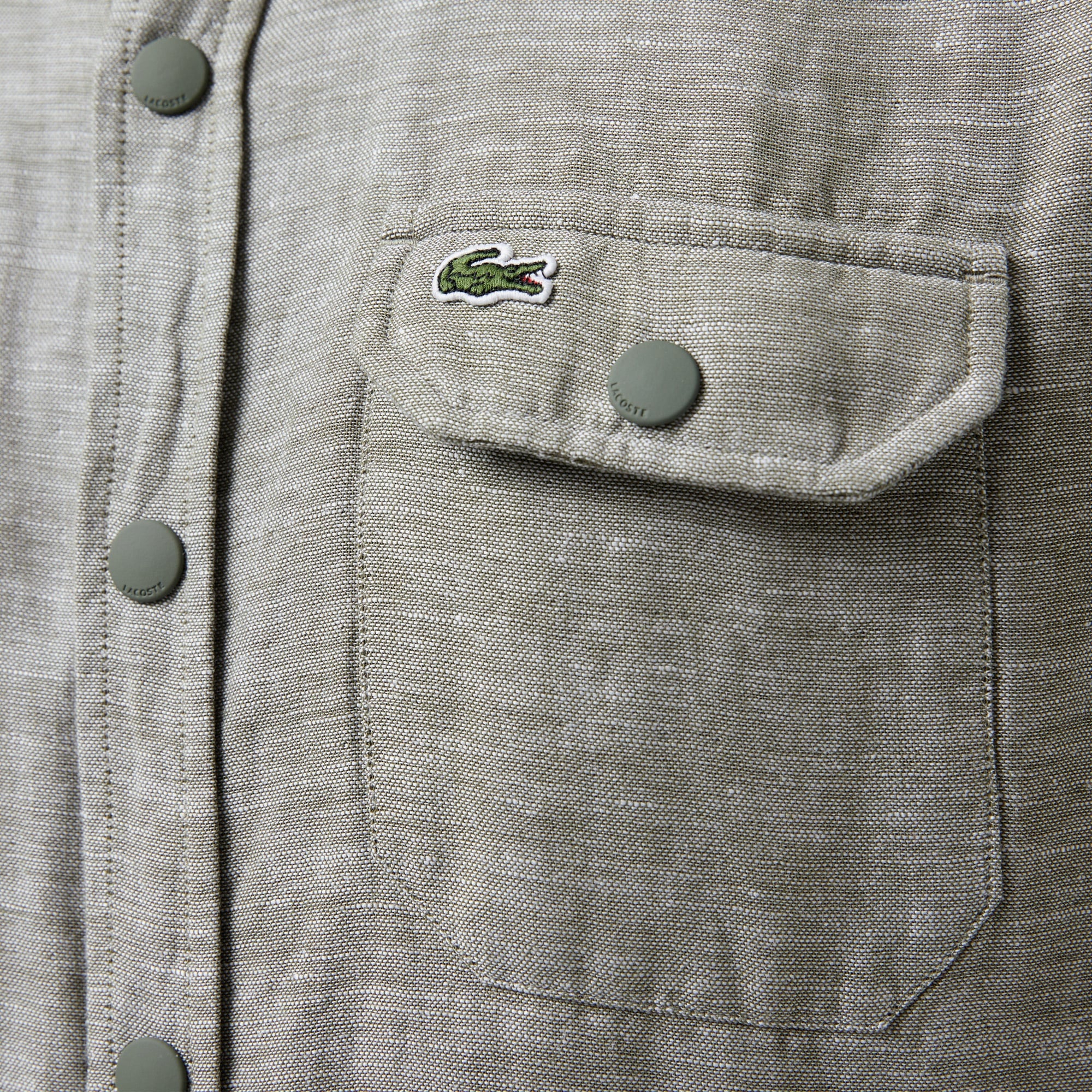 Lacoste Erkek Relaxed Fit Yeşil Gömlek