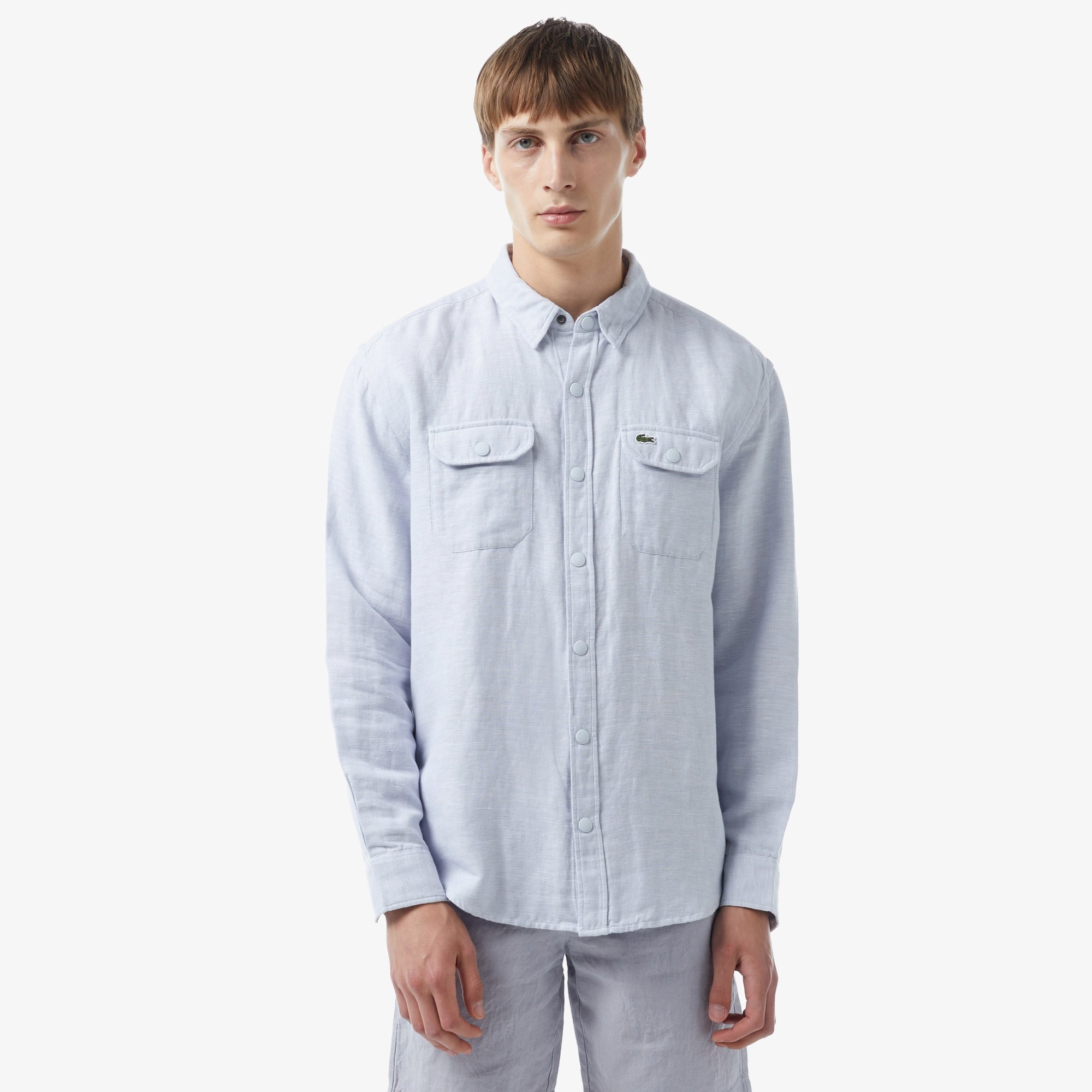 Lacoste Erkek Relaxed Fit Mavi Gömlek