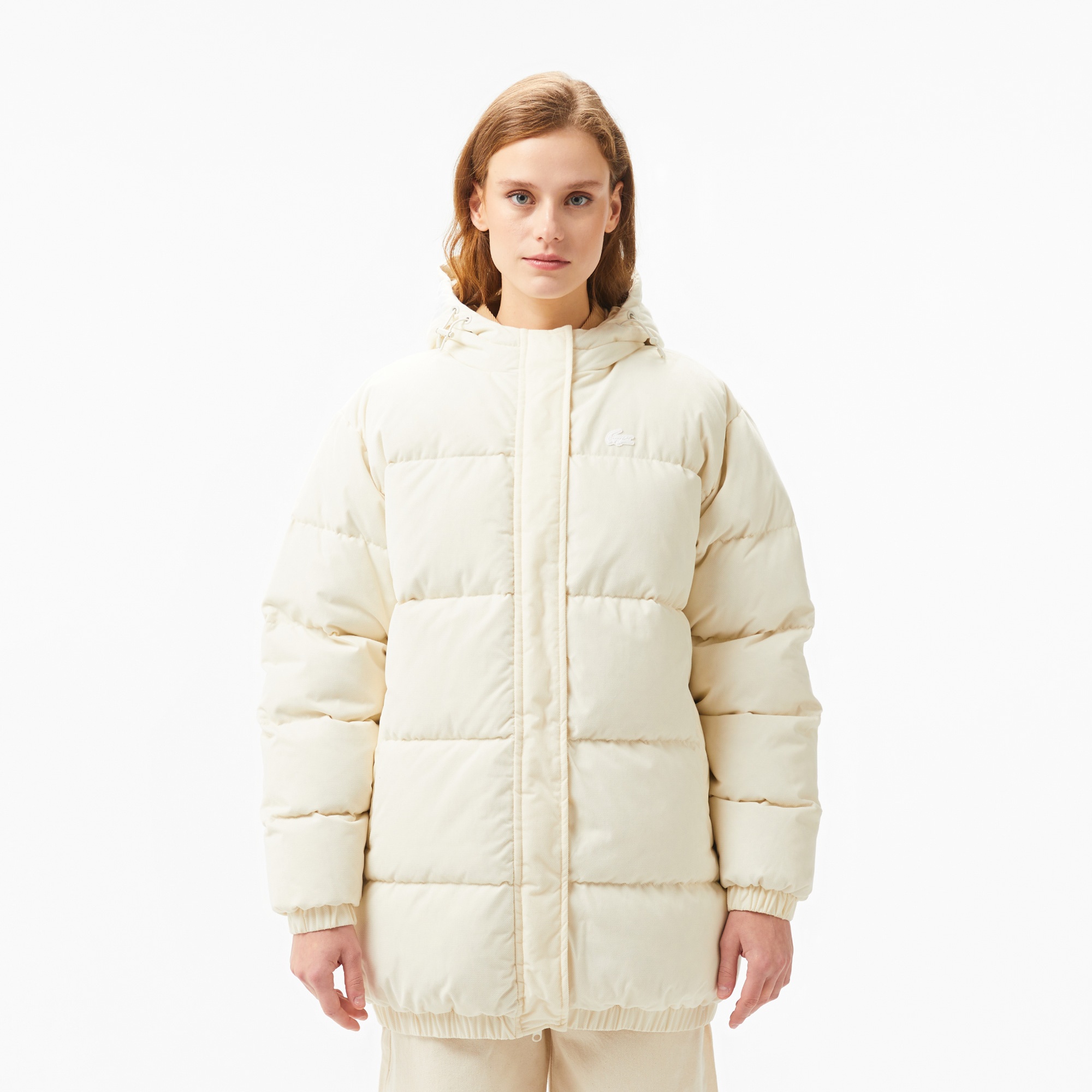 Lacoste Kadın Beyaz Mont