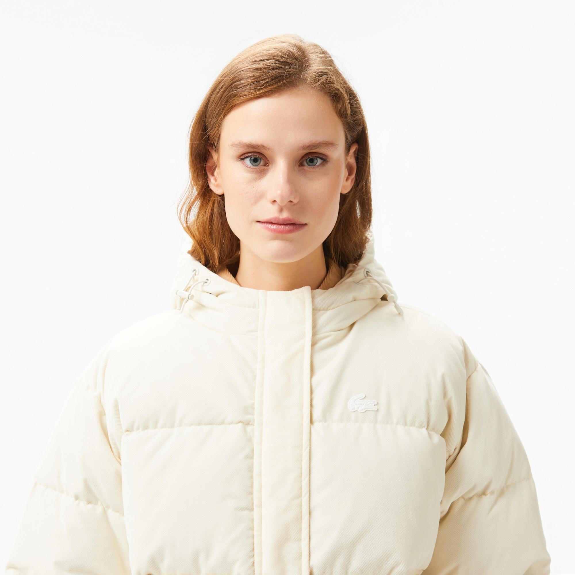 Lacoste Kadın Beyaz Mont