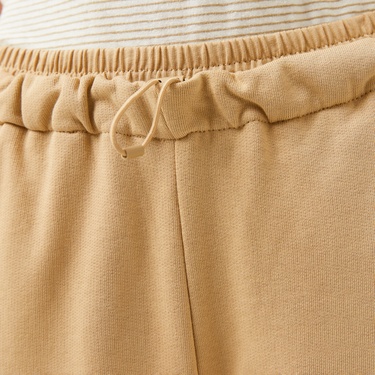  Lacoste Kadın Regular Fit Bej Eşofman Altı