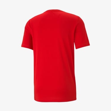  Puma Ess Big Logo Crew Tr Erkek Kırmızı Günlük T-Shirt