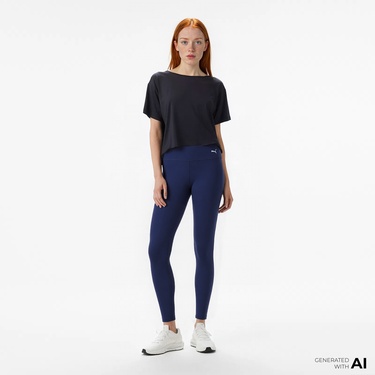  Puma Performance Full-Length Kadın Lacivert Günlük Tayt