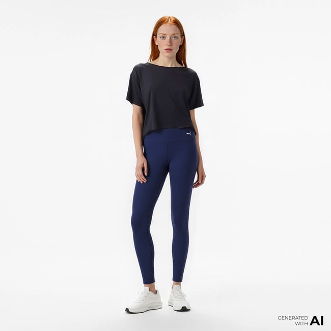  Puma Performance Full-Length Kadın Lacivert Günlük Tayt