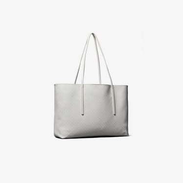  Calvin Klein Emblem Tote Kadın Beyaz Çanta