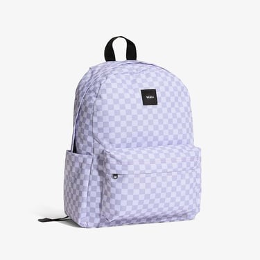  Vans Old Skool Grom Check Çocuk Mor Sırt Çantası