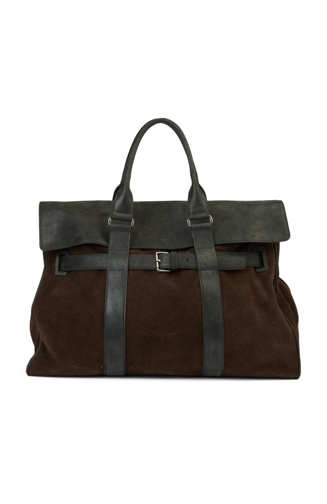  Network Erkek Siyah Süet Seyahat Çantası