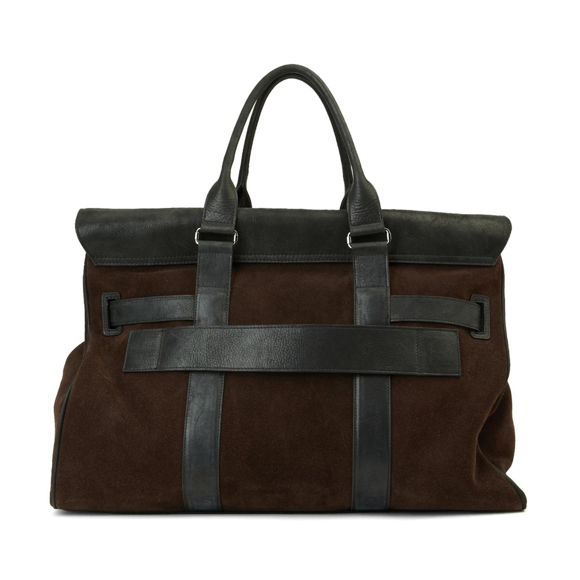 Network Erkek Siyah Süet Seyahat Çantası