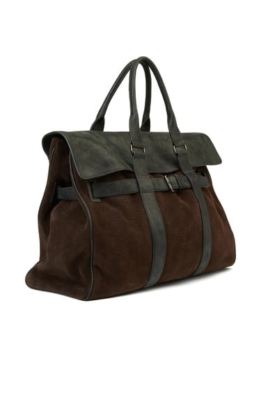  Network Erkek Siyah Süet Seyahat Çantası