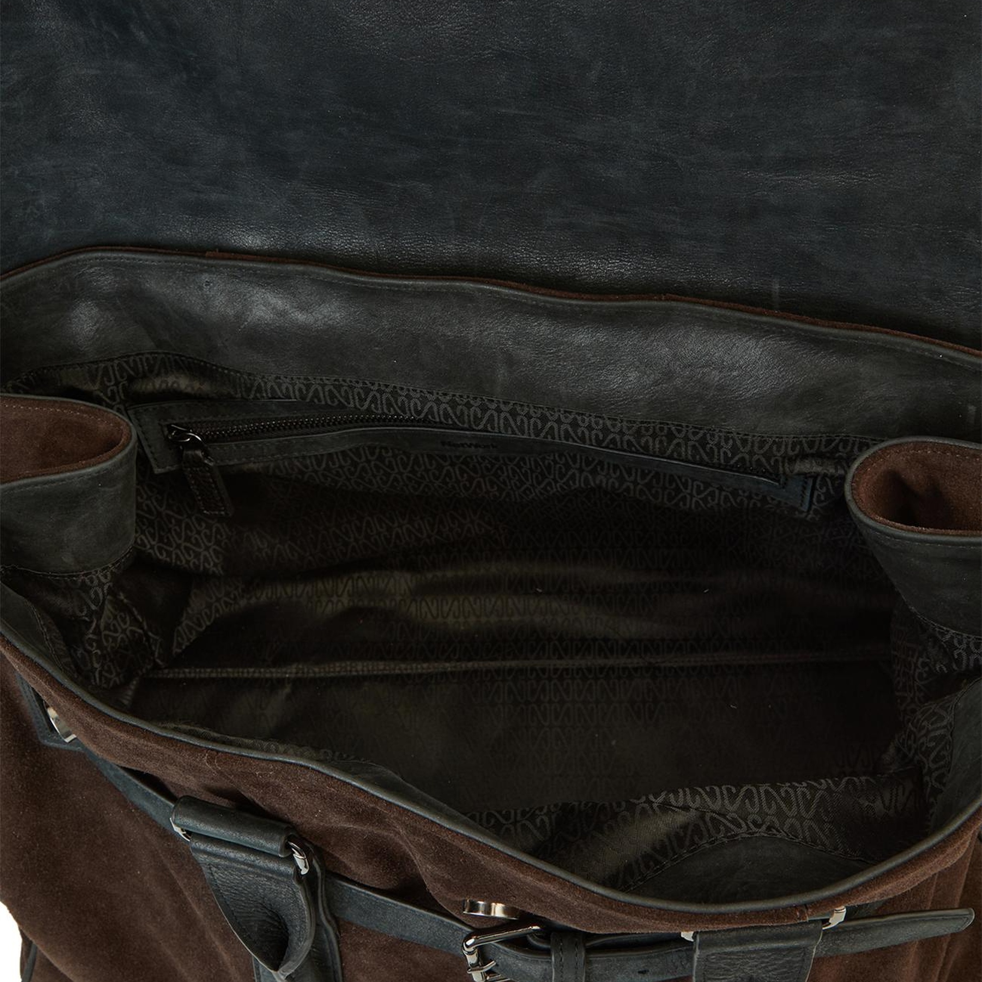 Network Erkek Siyah Süet Seyahat Çantası