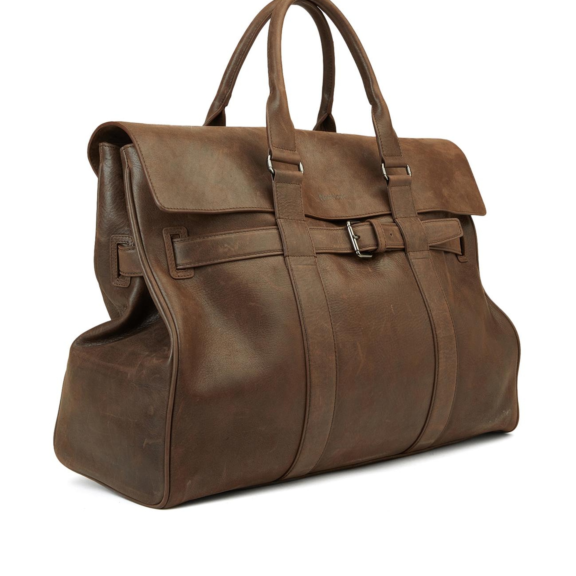 Network Erkek Kahverengi Deri Seyahat Çantası